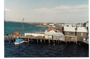 Another view of the Bridge Cafe (now Thai Rock) from the Cross Bay Bridge. You can see the old Texaco station (Nick's) in the background. 